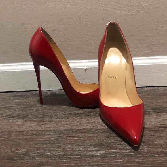 Red Patten Leather So Kate Louboutin Pump. - Picture 2 of 4